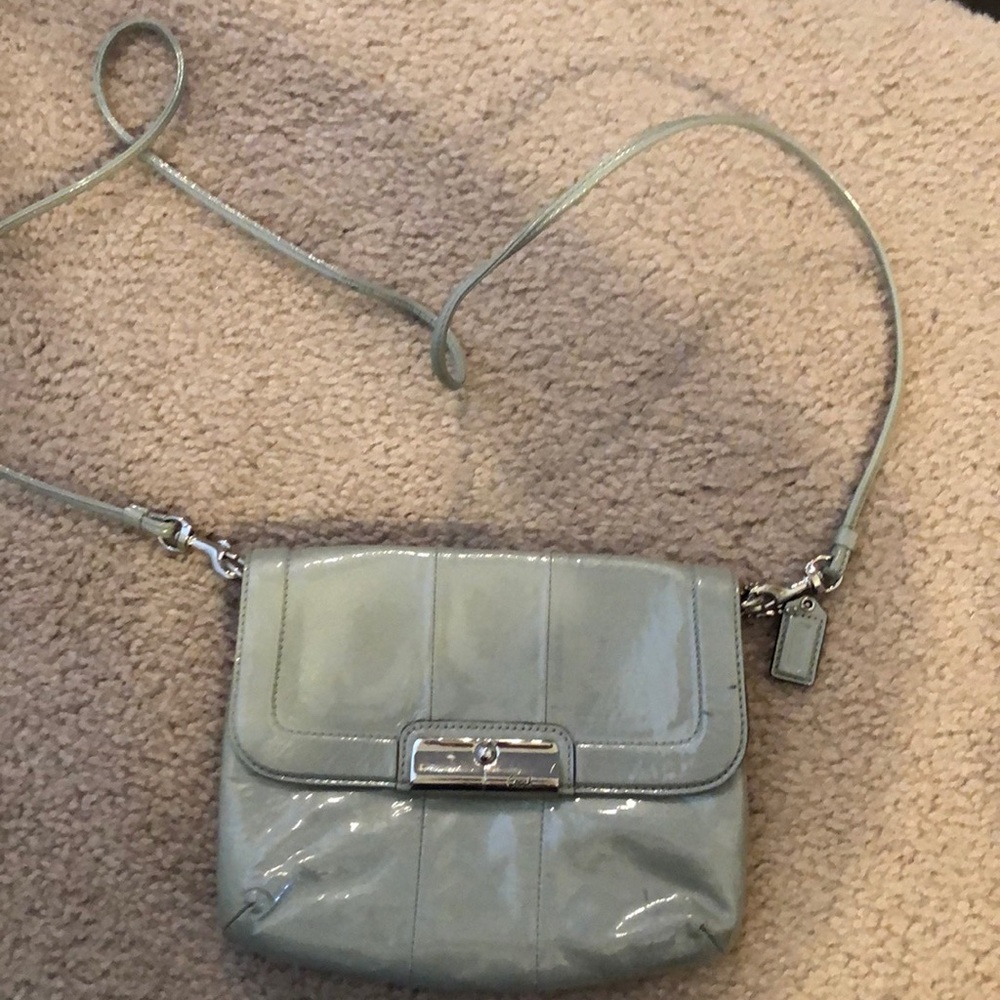 Gray Coach bag